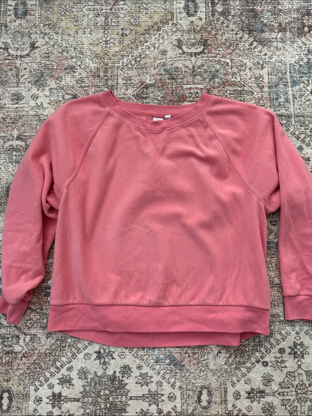 GAP Coral Pink Fleece Sweatshirt